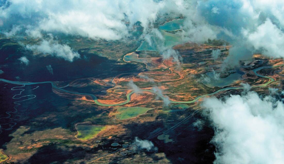 鳥瞰瀾滄江。