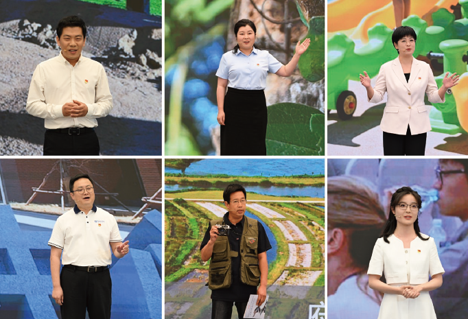 2024年6月27日，“中國共產黨的故事—習近平新時代中國特色社會主義思想 在雄安的實踐”專題宣介會在雄安新區舉行。圖為在故事分享環節，來自雄安新區各行 業的普通黨員和基層群眾代表從城市規劃、科技創新、生態建設、社區治理等角度講述 了雄安新區發展變化的動人故事。